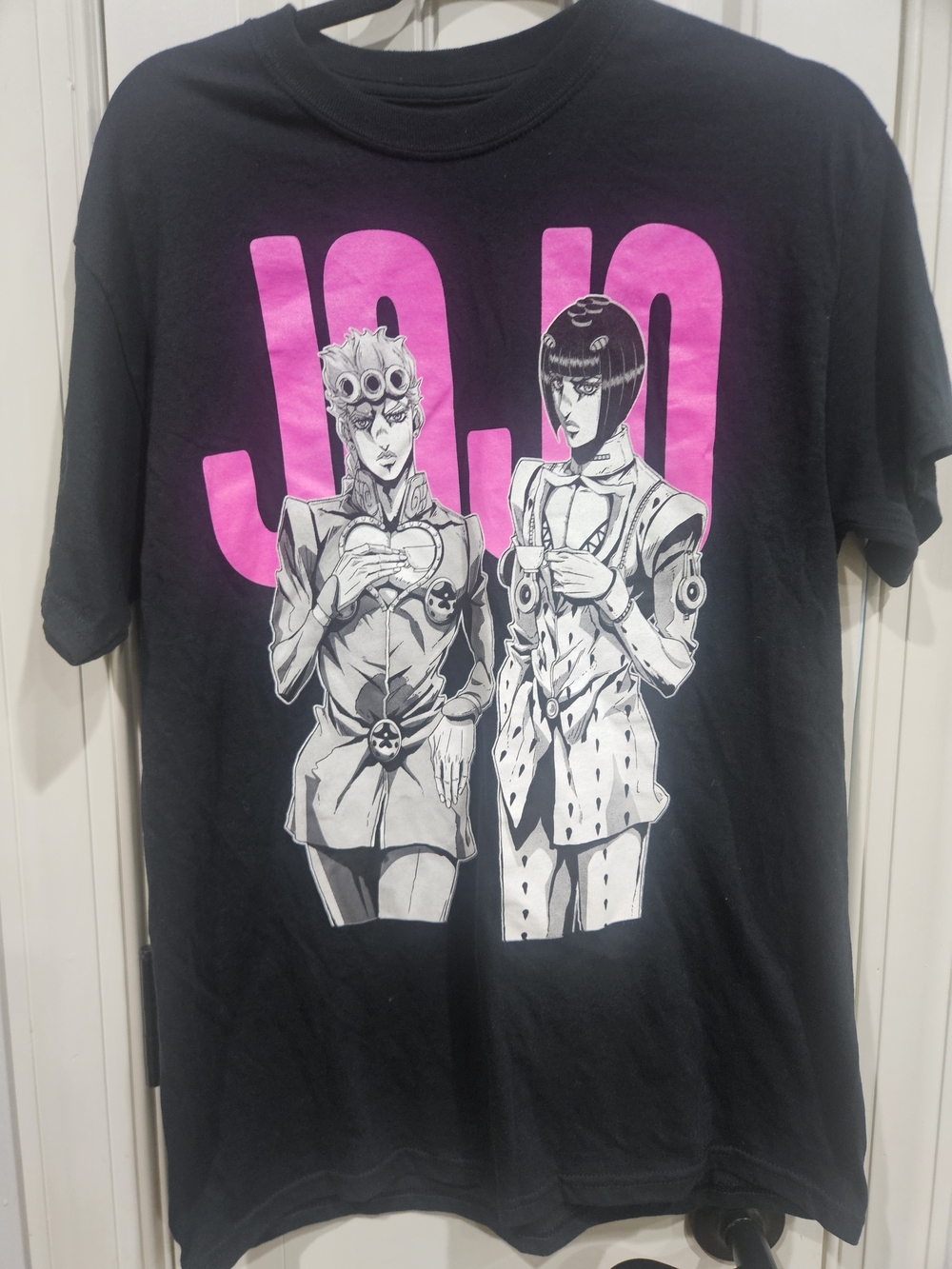 Ripple Junction Black Tee with Hot Pink JOJO Graphic